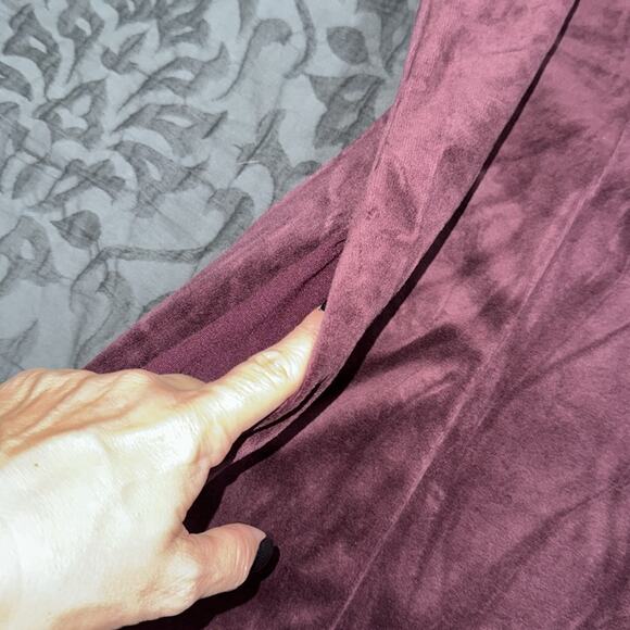 Catherines women’s size 1X 18/20W full zip eggplant jacket pockets long sleeve - Picture 8 of 10